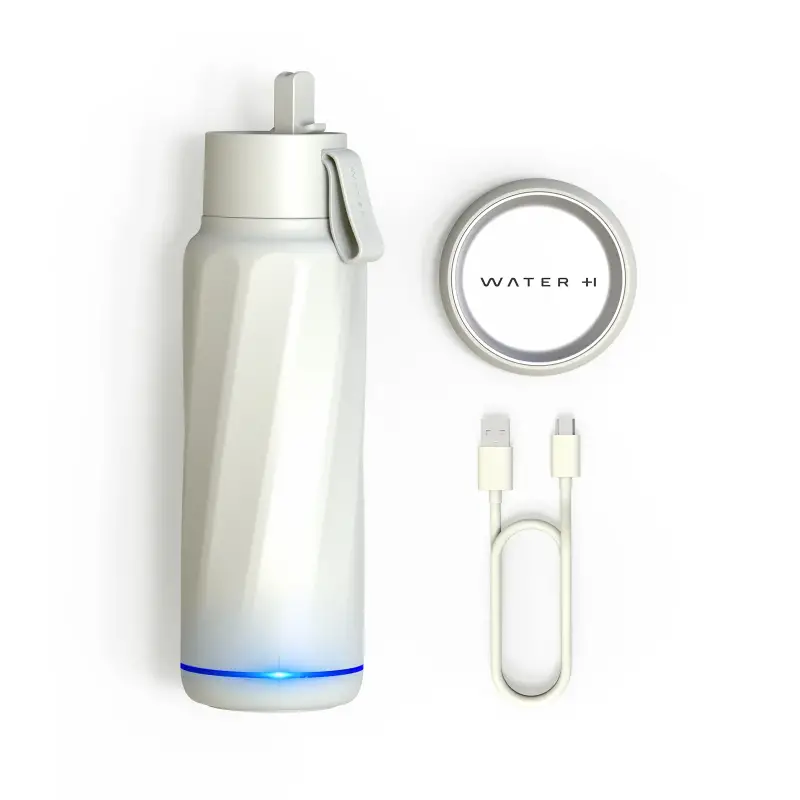 smart water bottle white