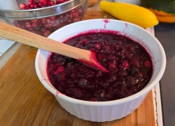 Wampanoag Indian Inspired Maple, Blueberry, and Cranberry Sauce Recipe