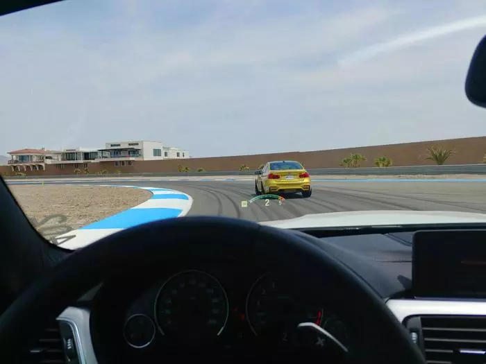 driving on track at thermal club