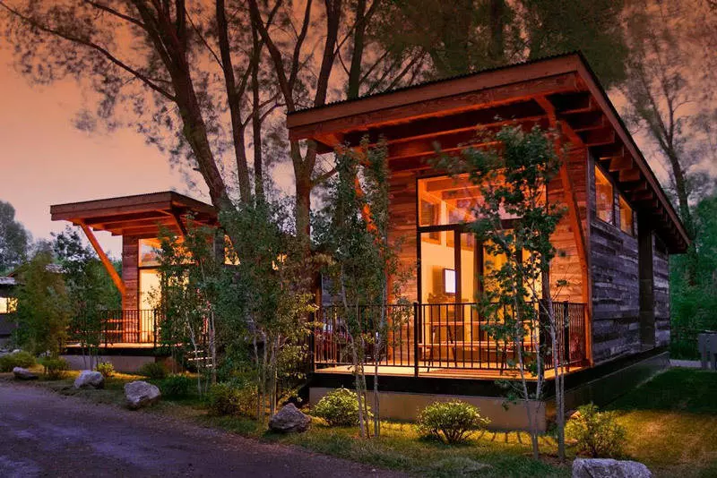 fireside jackson hole wyoming tiny home vacation cottages