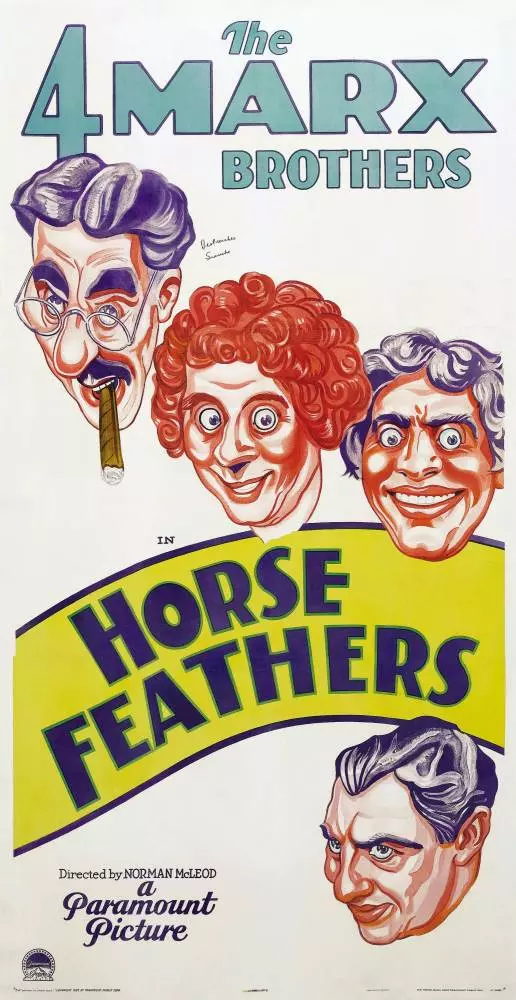 horse feathers marx brothers football movie poster
