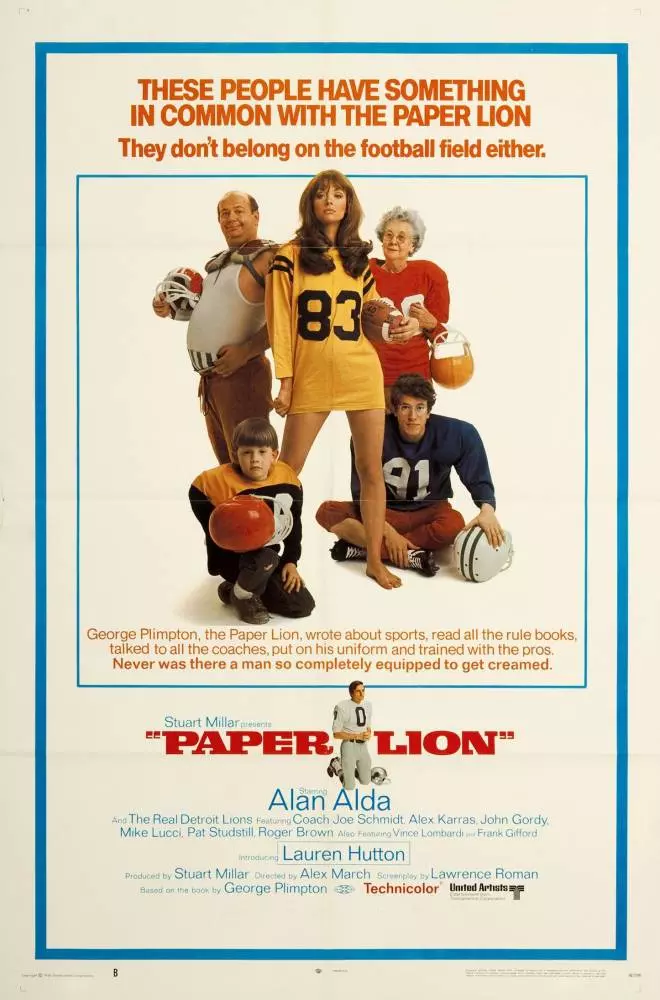 paper lion football movie poster