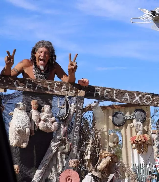 slab city california caribe peace man