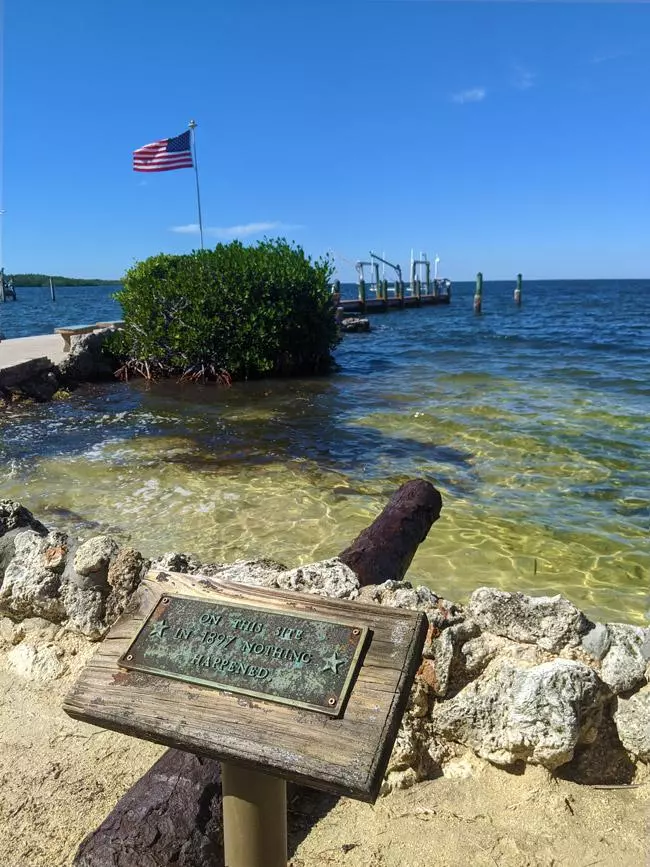 island bay resort florida keys fake historical marker