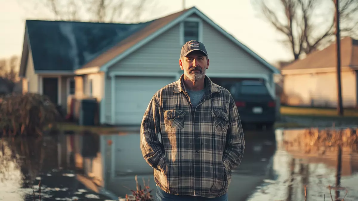 man standing in front of his home wishing he'd prepared better