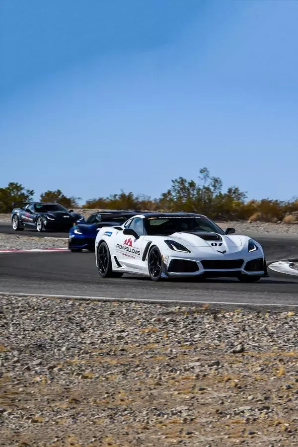 corvette zr1 on track at ron fellows performance driving school