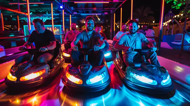lads holiday bumper cars