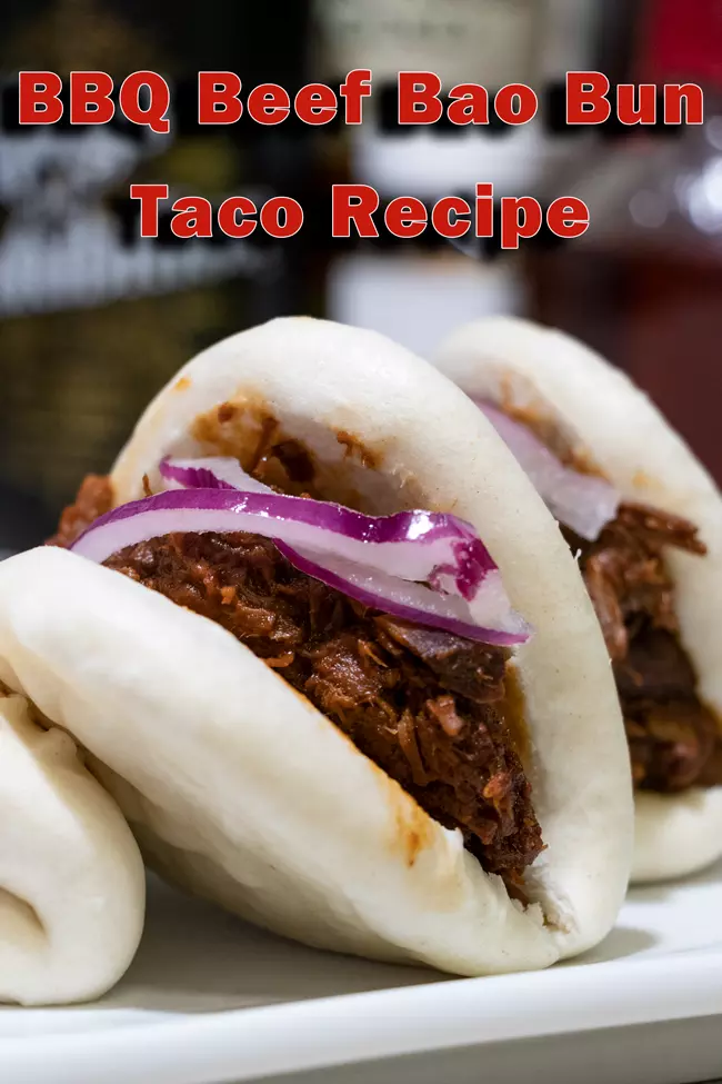 bbq beef bao bun taco recipe featuring niman ranch shredded beef