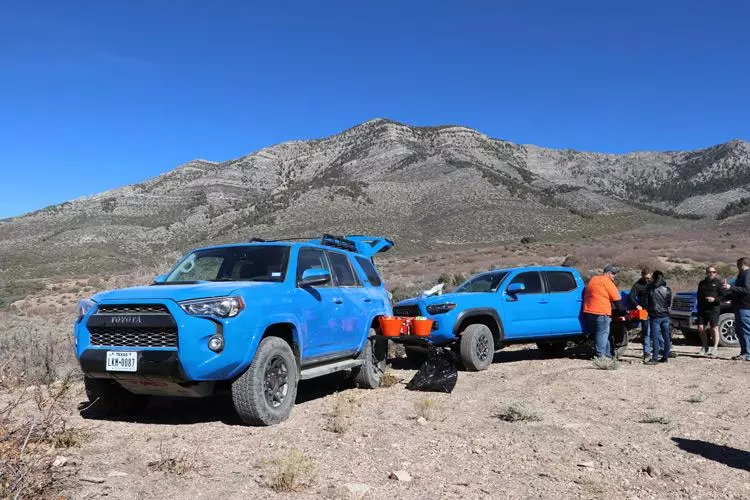 lunch with toyota trd pro trucks