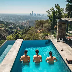 hollywood hills house rental for bachelor party