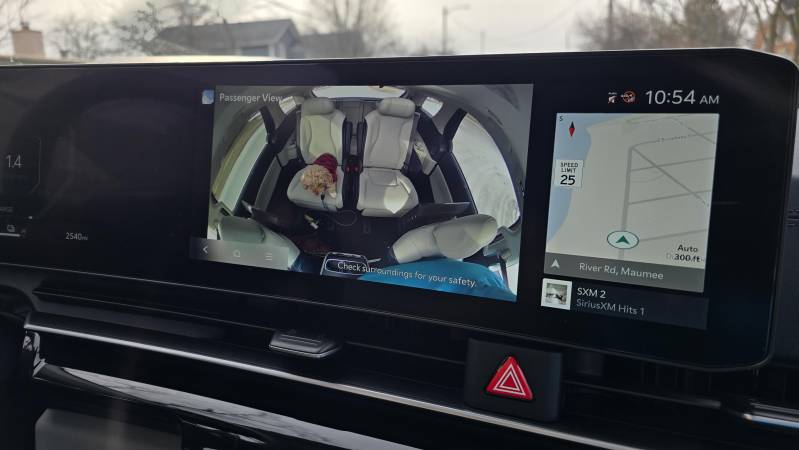 2025 Kia Carnival Hybrid Review rear seat cam