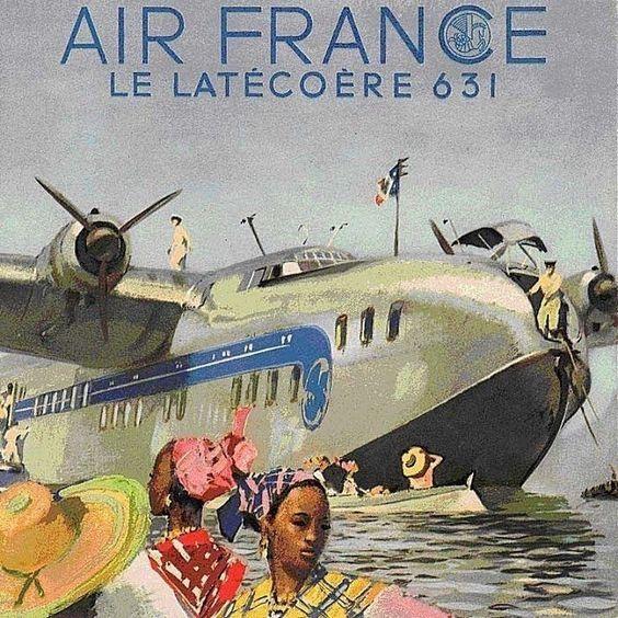 vintage airline travel posters