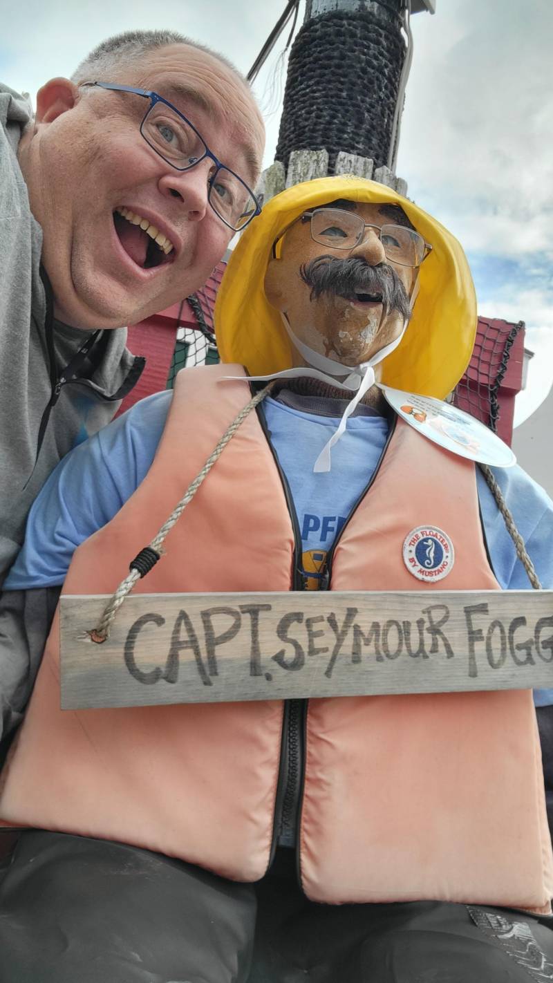 selfie with capt seymour fogg nova scotia