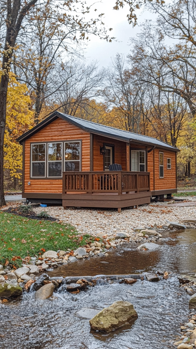 park model home hunting cabin in michigan