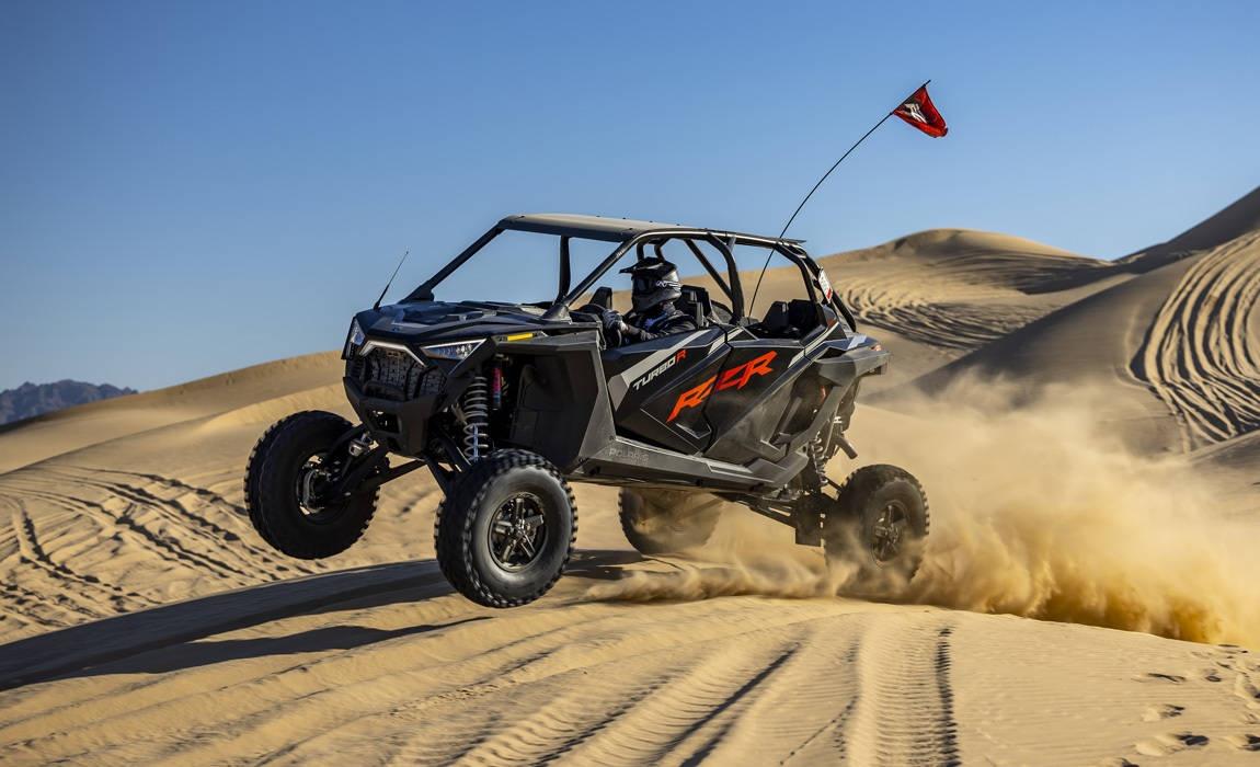 sujeet at camp rzr driving on dunes