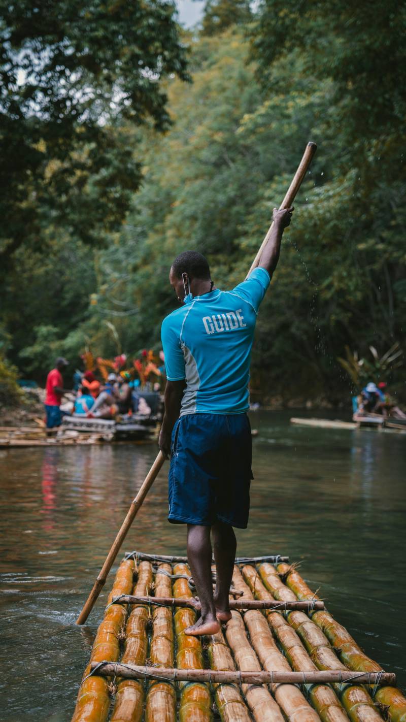 river rafting on martha brae river jamaica