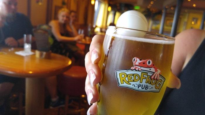 red frog pub beer pong