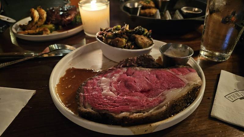 giant prime rib at the ranch los colinas irving texas