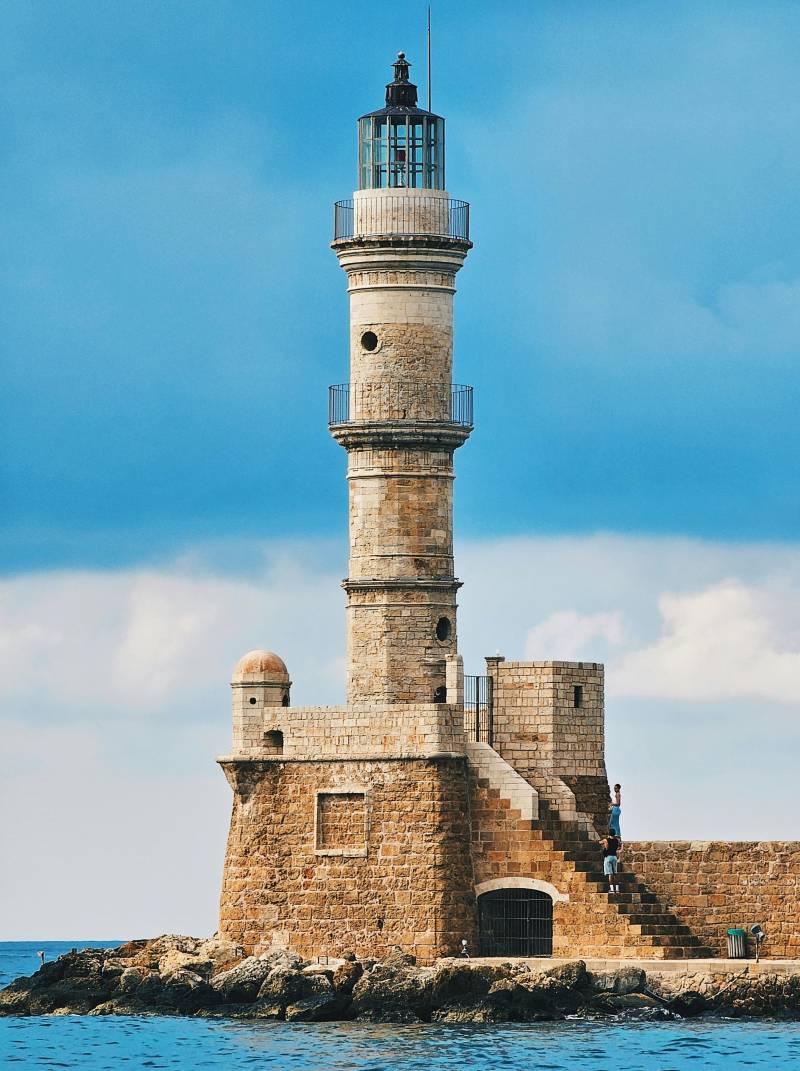 chania lighthouse in crete built in 1864