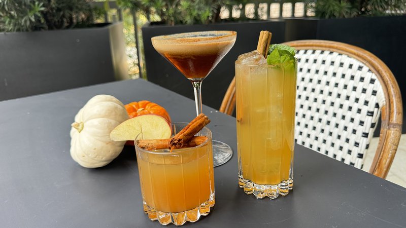 Spiced Orchard Old-Fashioned and fall cocktails at Ovide at Hotel Effie Sandestin