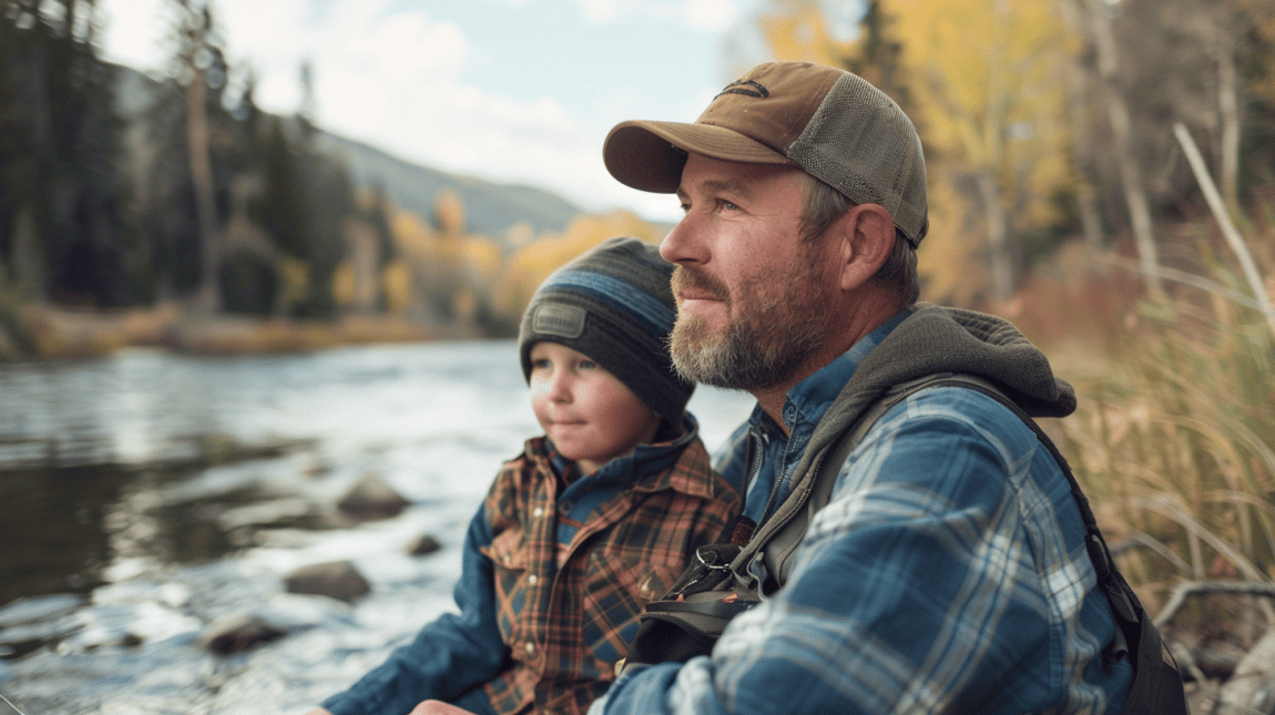 father son trip fishing in montana