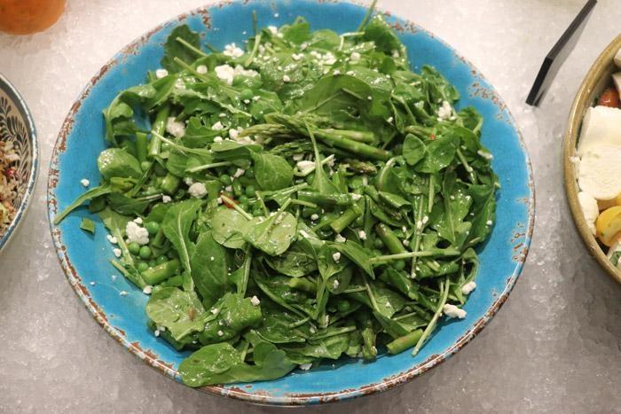 aspargus and spring pea salad