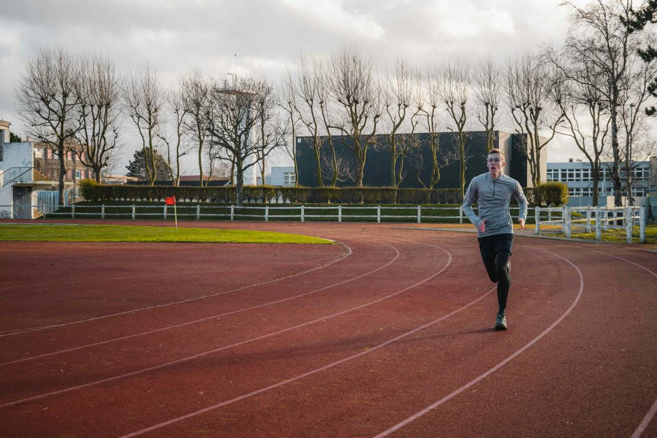 man running a long workout session