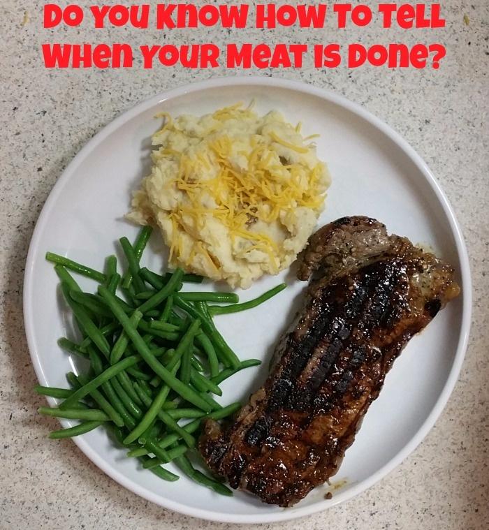how tell meat done