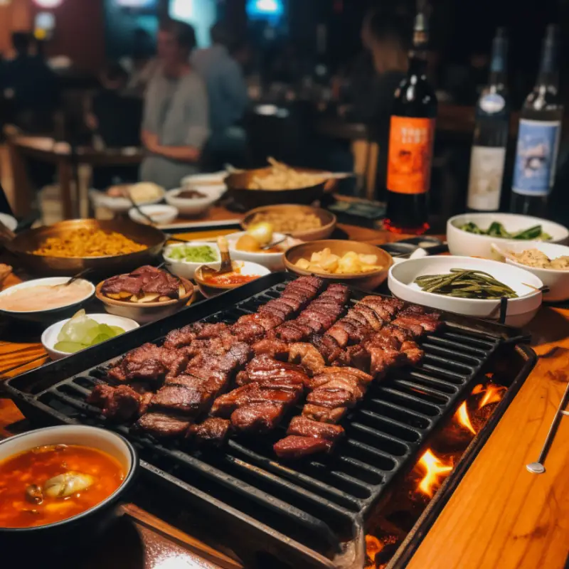korean bbq for a guys night out dinner