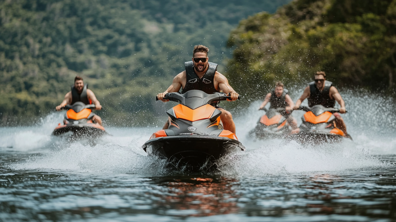 jet ski adventure on a guys weekend getaway