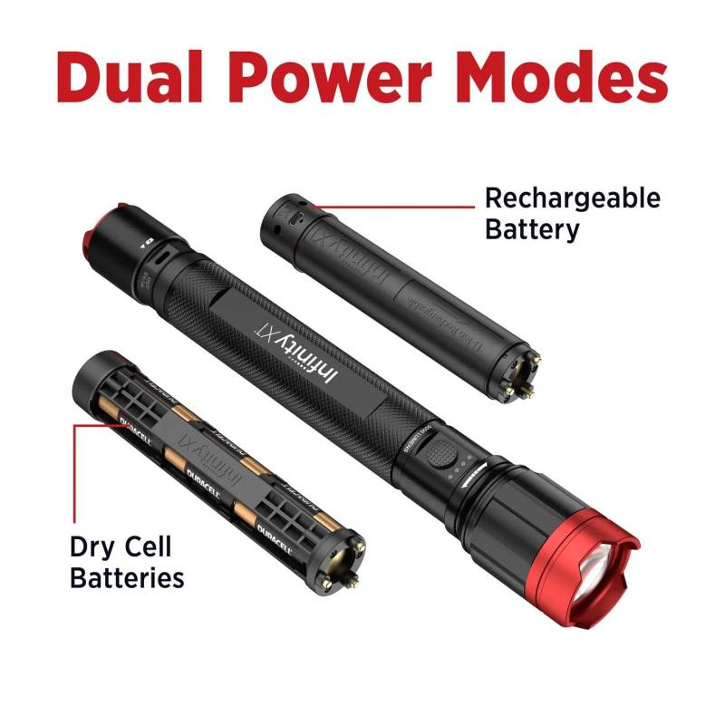 infinity x1 5000l flashlight hybrid power