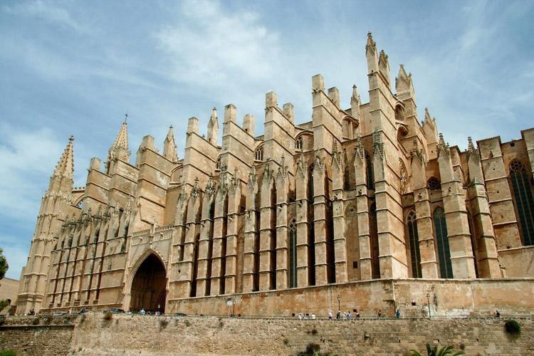 cathedral de mallorca in majorca spain