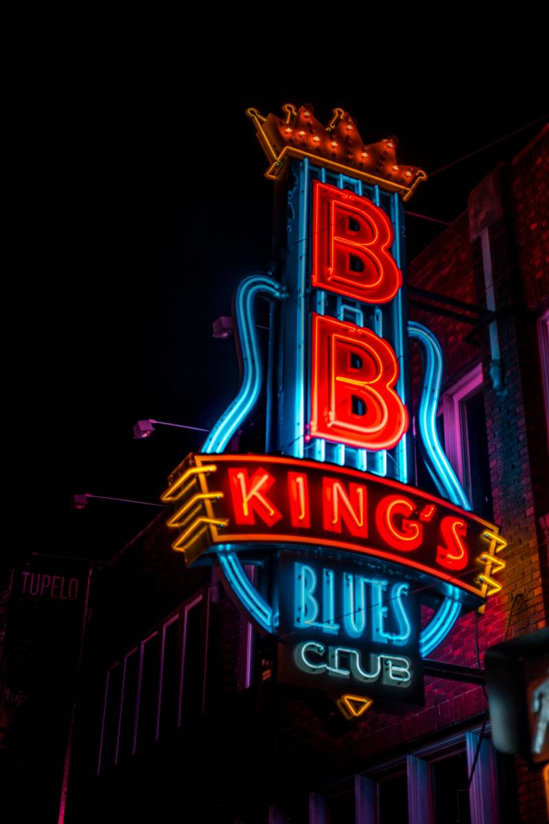bbk blues club sign in memphis beale street