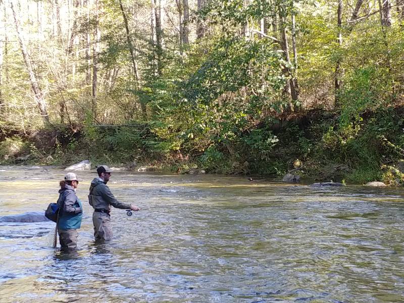 fly fishing in the blue ridge mountains north carolina
