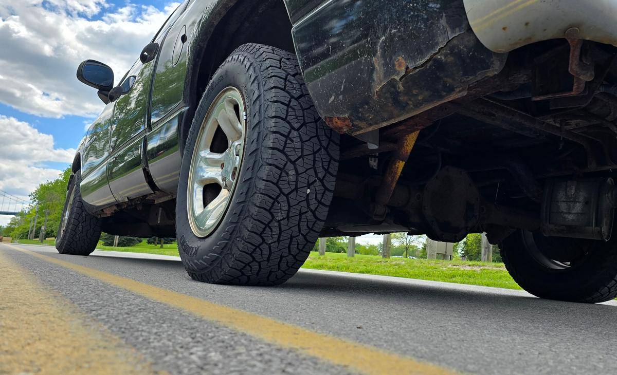 corroded undercarriage of a truck due to salt and winter weather