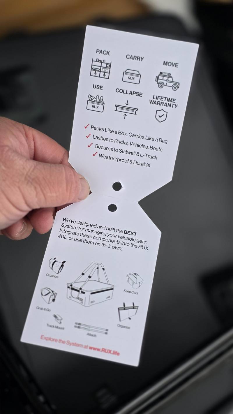 rux 40l collapsable gear bag review
