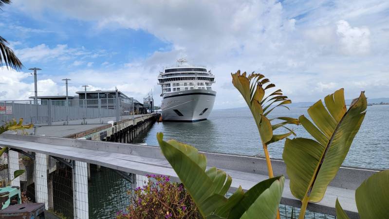 cruise ship at san francisco cruise terminal