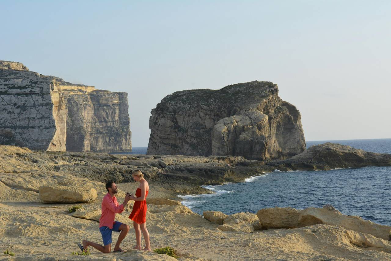 malta is a great place for a second wedding proposal