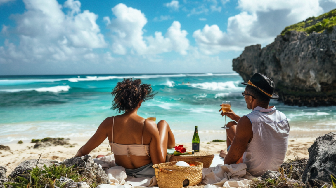 /romantic-getaway beach picnic