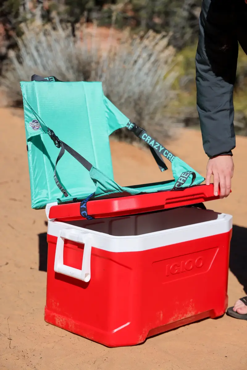 crazy creek strap on cooler chair