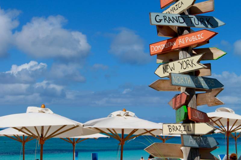 turks and caicos sign