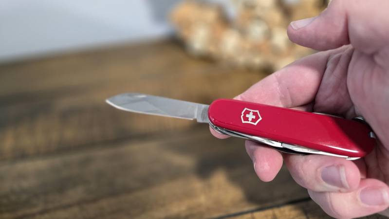 Victorinox Climber Swiss Army Knife in hand