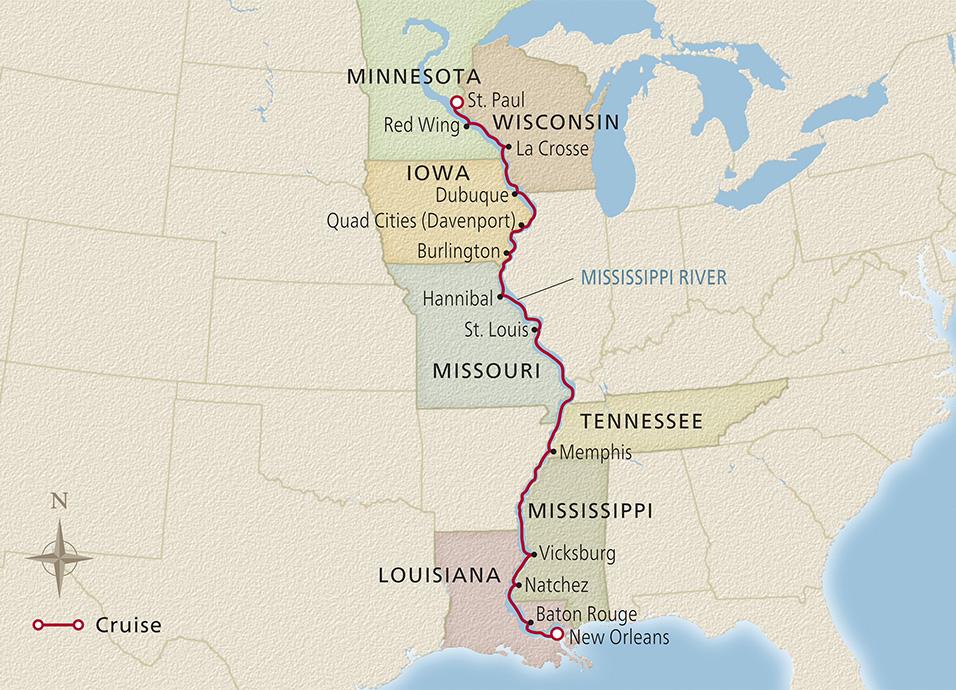 Viking Reveals Mississippi River Cruises From New Orleans to St Paul