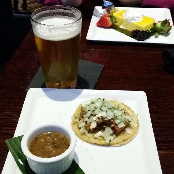 taco and beer