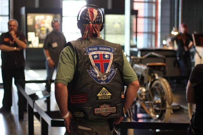 road riders for jesus at Harley Daviidson Museum