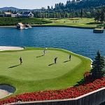 The Coeur d’Alene Resort Floating Green