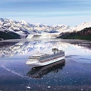 Princess Cruise Ship In Glacier Bay Alaska