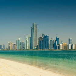 abu dhabi skyline - a great destination for a bachelor party