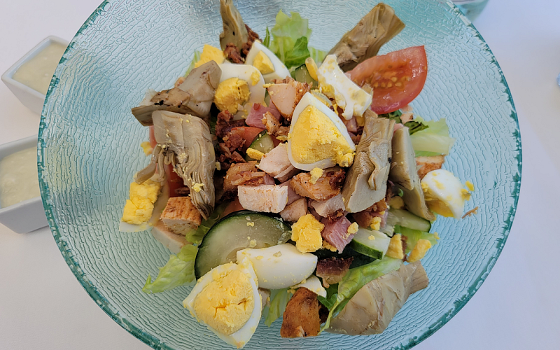 Cobb salad on Holland America Line Koningsdam